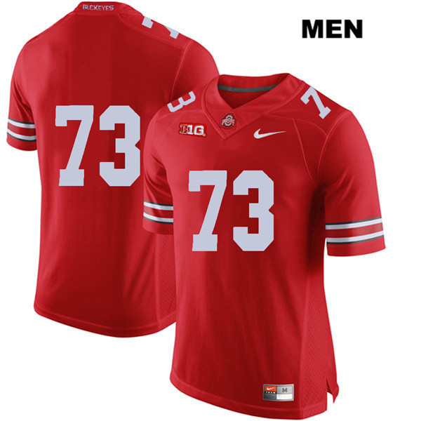 Ohio State Buckeyes Men's Michael Jordan #73 Red Authentic Nike No Name College NCAA Stitched Football Jersey YG19I72QX